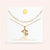 "DS Bubbly" Set of Two Initial Letter & Clip Chain Layering Necklace