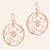 "Lotus" Sterling Silver Cut-Out Flower Earrings