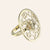 "Lotus" Cut-Out Ring 18K Gold Vermeil