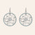 "Lotus" Sterling Silver Cut-Out Flower Earrings