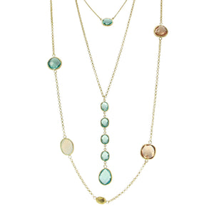 "Lido Trio" Set of 3 Crystal Layering Necklace