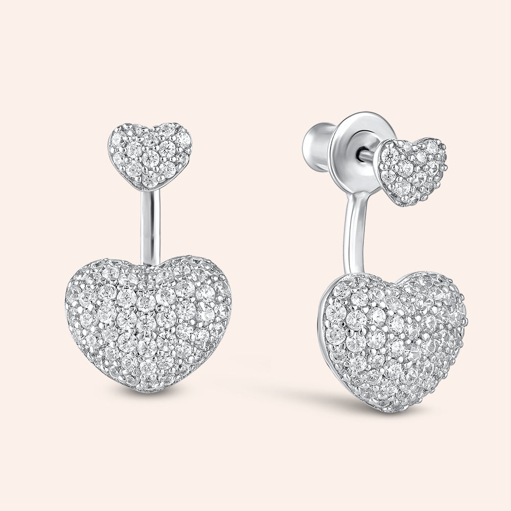 Sparkling Circle Stud Earrings | Pandora UK