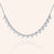 "Honeymoon" 6.6CTW Heart Cut Bezel-set Tennis Necklace