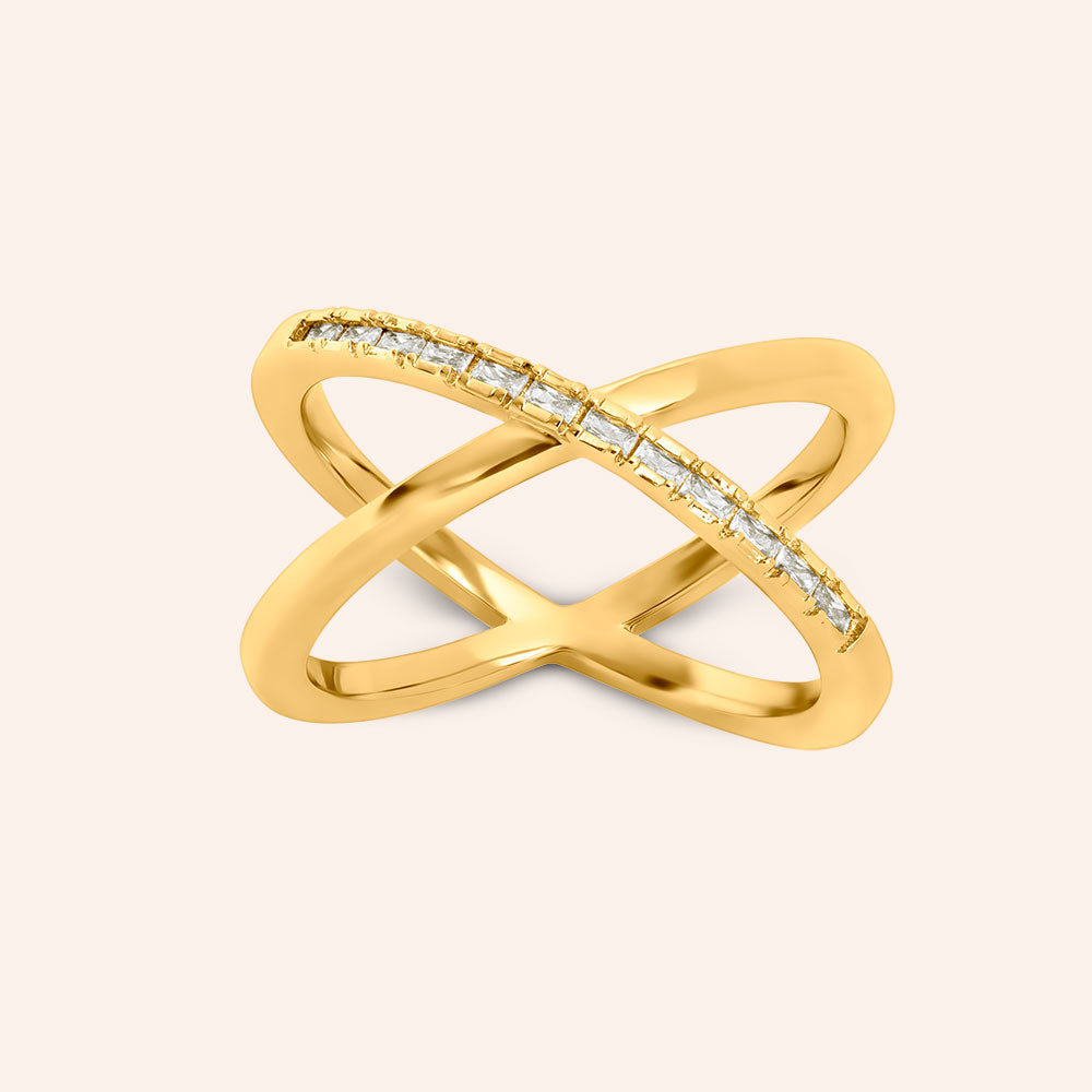 Suits me Perfectly 010CTW Set of 5 Stackable Rings - Gold - DSF
