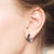 "Caitlyn" 4CTW Prong set Round cut Huggie Earrings