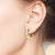 "Arya" 1.2CTW Cushion cut 0.8" Hoop Earrings