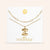 "DS Bubbly" Set of Two Initial Letter & Clip Chain Layering Necklace