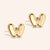 "DS Bubbly" High Polished Initial Stud Earrings