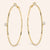 "Maya" 0.9CTW Round Cut Hoop Earrings