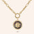 "Gold Honor" Medallion Link Chain Necklace