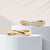 "Gleam & Shine" Set of Two Wavy Stackable Rings