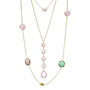 "Lido Trio" Set of 3 Crystal Layering Necklace