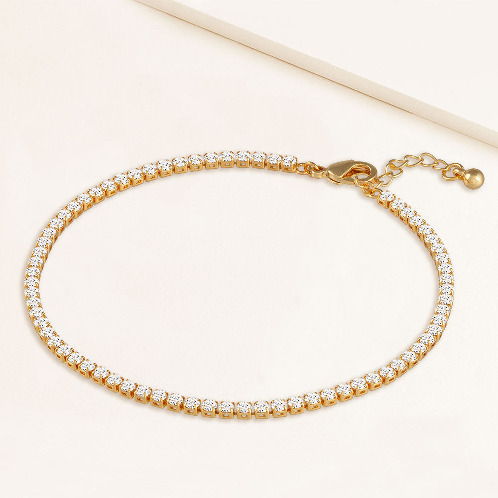 Diamond tennis deals anklet gold