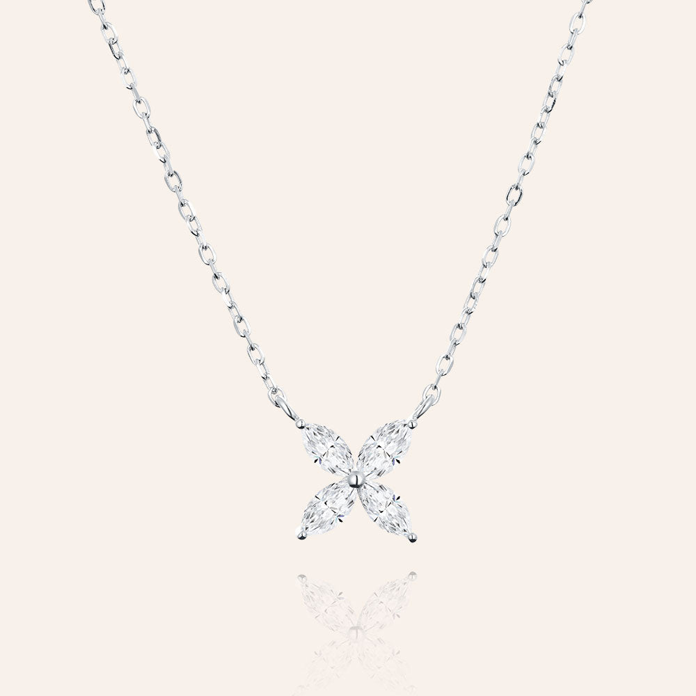 Forget Me Not Triple Flower Pendant Necklace – Dandelion Jewelry