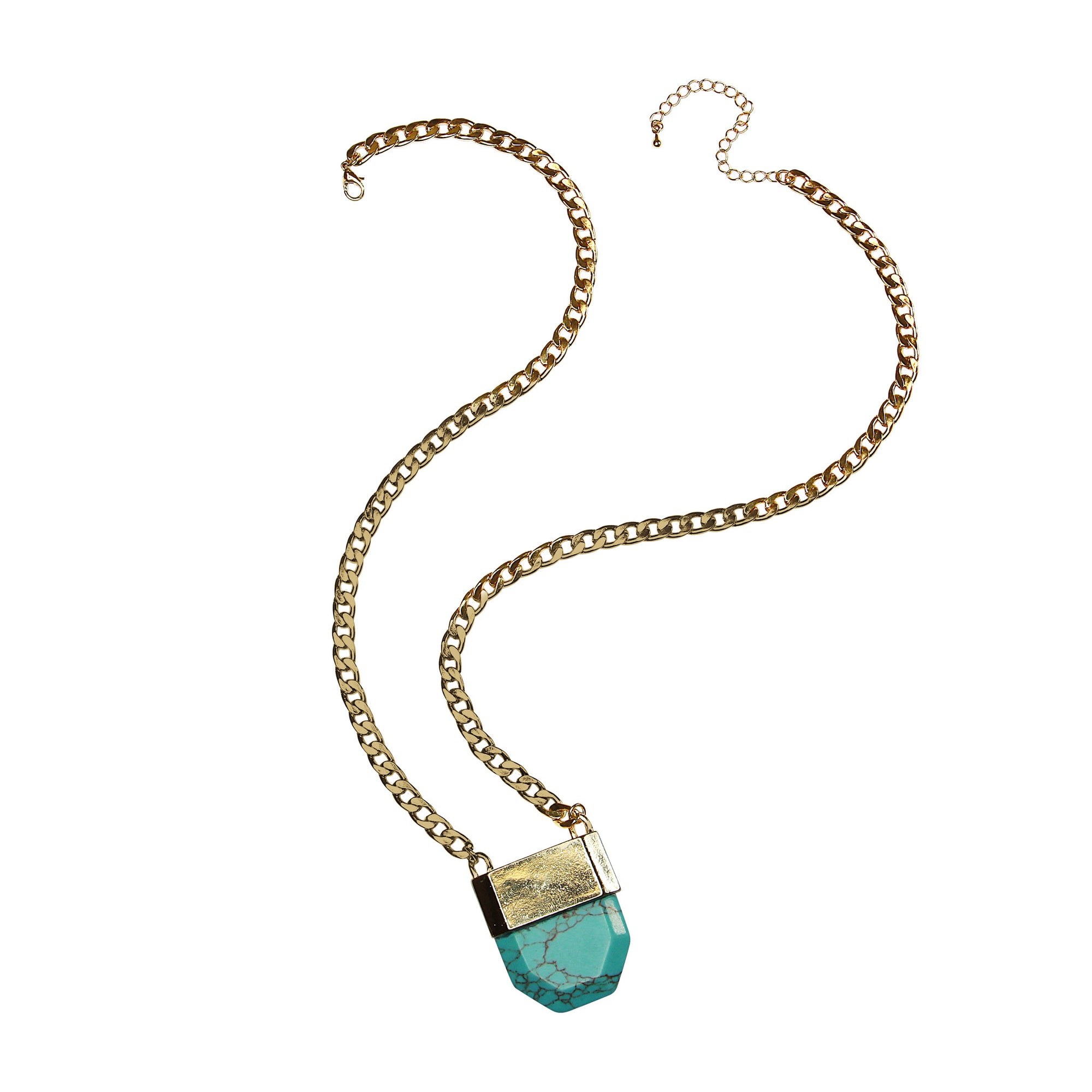 Turquoise Stone Pendant Necklace